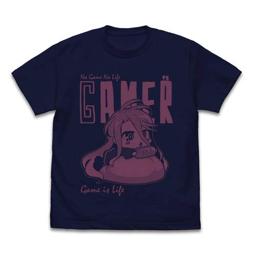 

COSPA No Game No Life Shiro Game is Life T-shirt Navy Size Small