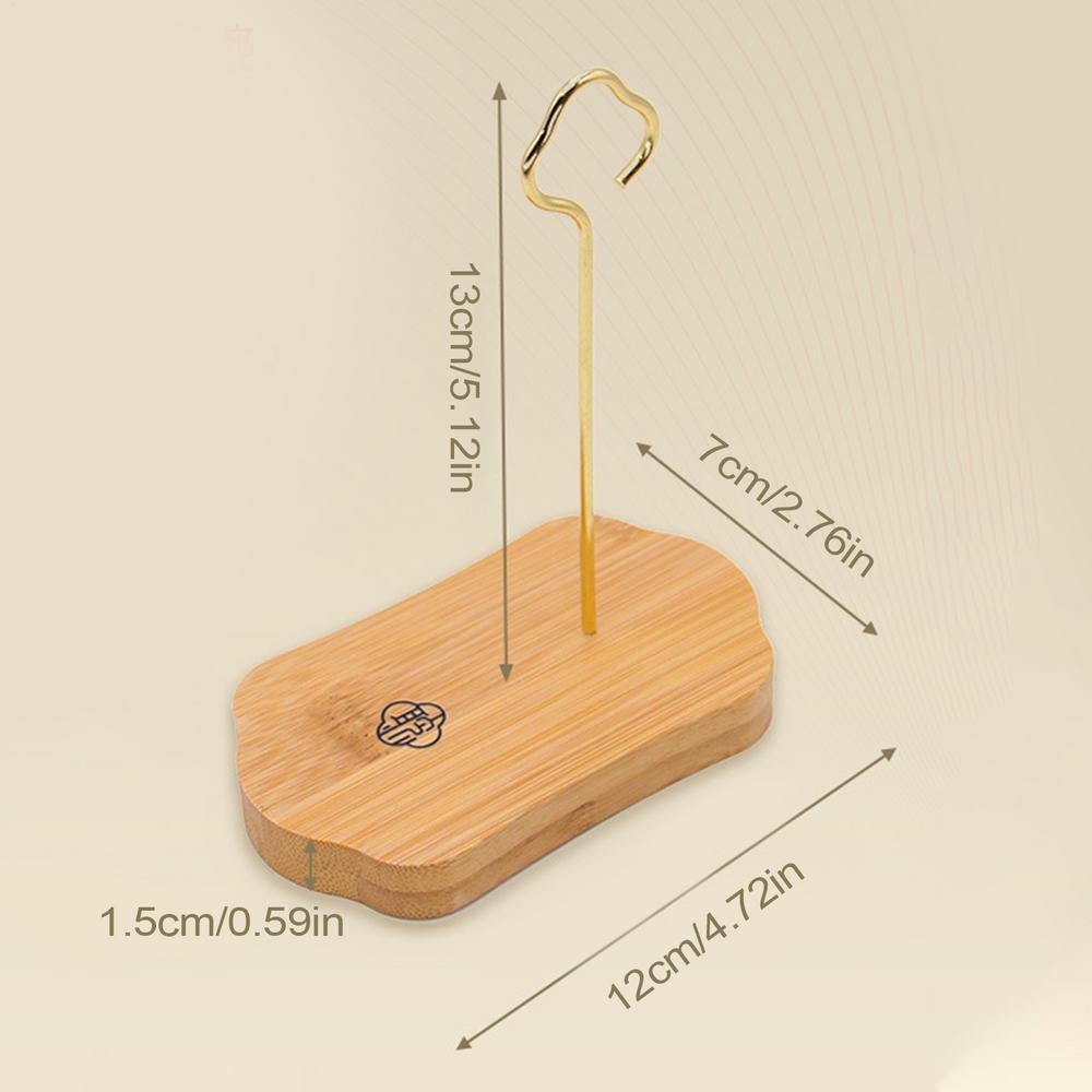 

Wind Chime Hanger Wood Wind Chime Stand Plant Holder Hanger No-Drill Decorative Stand for Garden Balcony Fence Yard Backyard