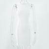 2026 European & American Style Women's Summer Sleeveless Round-Neck Solid Color Slim Fit Hip Wrap Dress