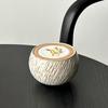 Retro Ceramic Cup with Saucer