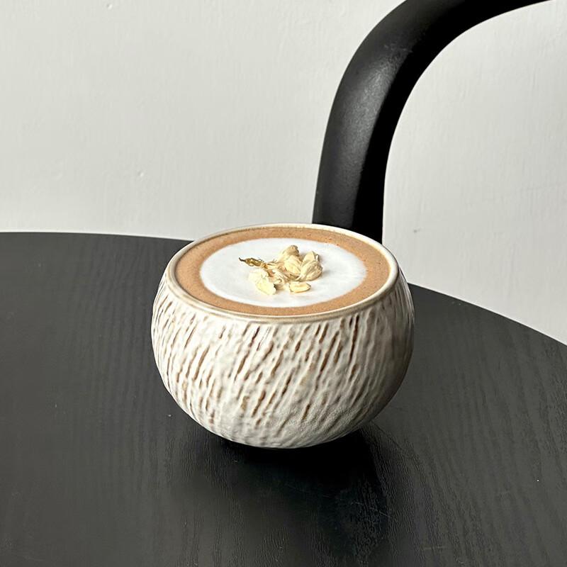 Retro Ceramic Cup with Saucer