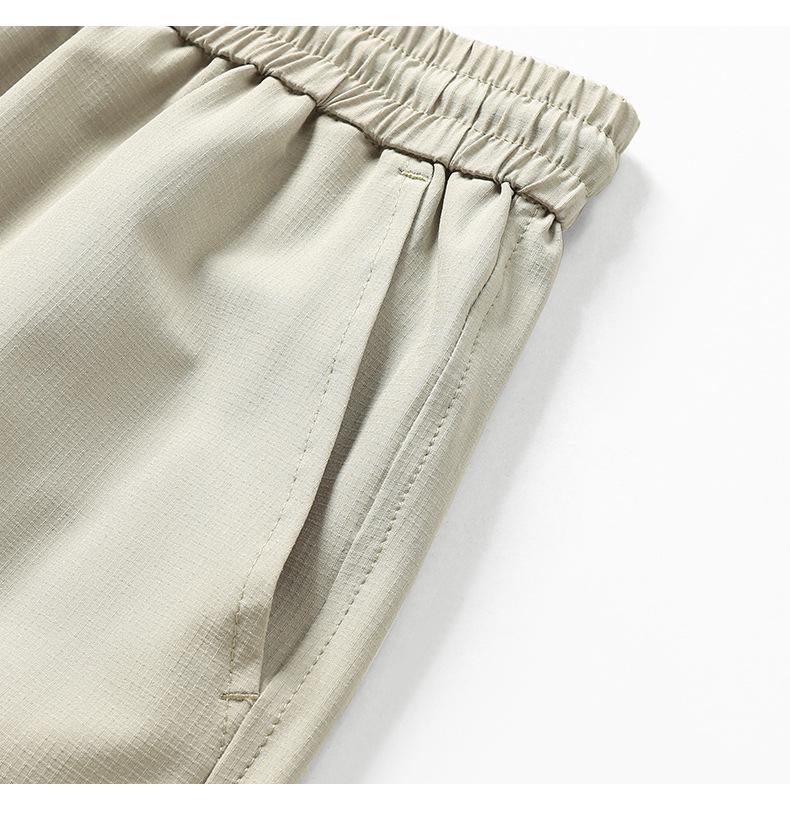 Men's Plus Size Summer Breathable Ice Silk Straight Pants 2026