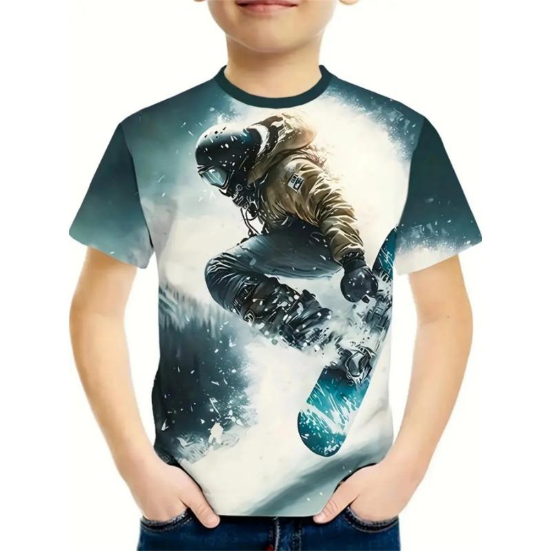 2025 Children's Clothing Car 3D Printed Boy's T-Shirt Graphic T Shirts Short Sleeve Girls Clothes Casual Round Neck Children Top