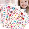 22 Sheets Gem Sticker for Crafts Self Adhesive Rhinestone Jewel Sticker DIY Craft Supplies for DIY, Scrapbooking,Card Making