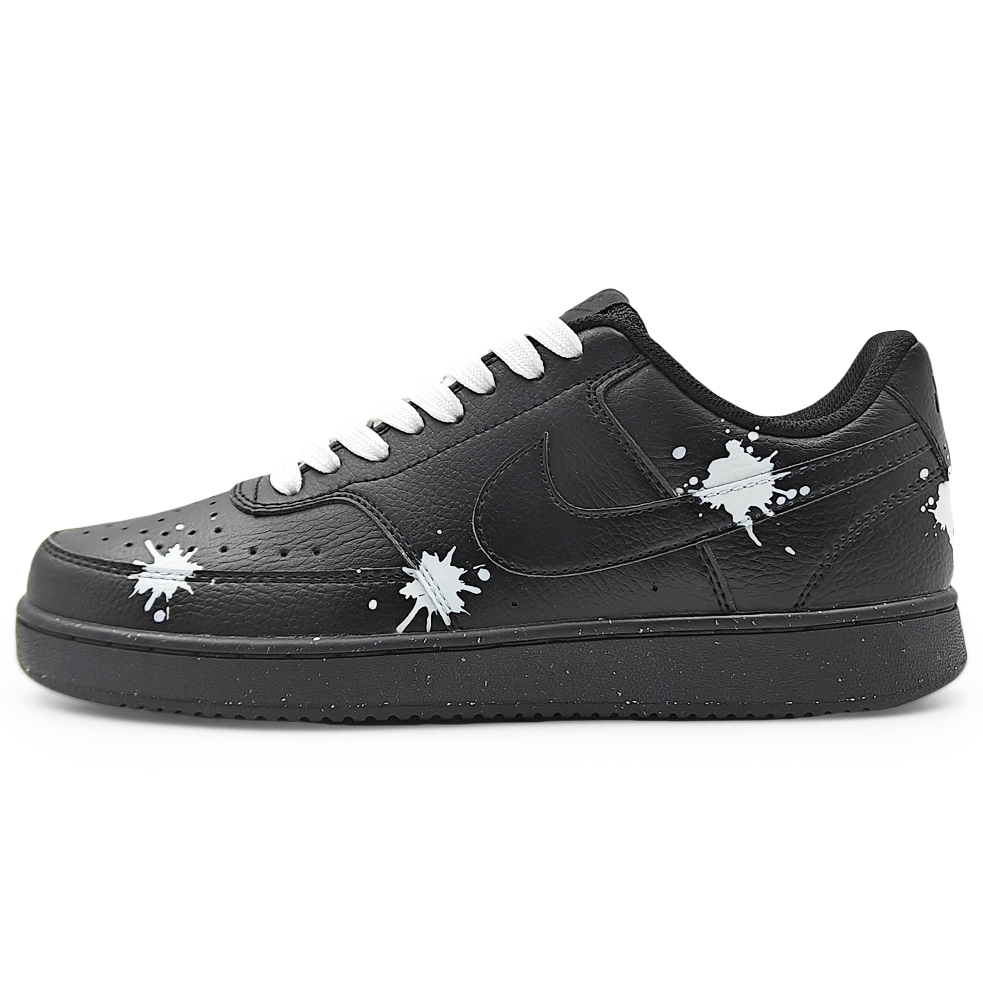 

Nike Court Vision Low top Skateboard Shoes Unisex Black White DH2987-002(Team1284-) 40.5