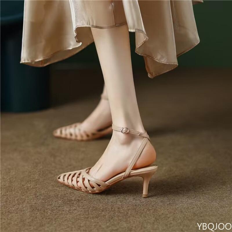 Fashionable versatile women Pointed Toe Shoes Women's High Heels Elegant minimalist shoes Summer Party Sexy Comfortable sandals