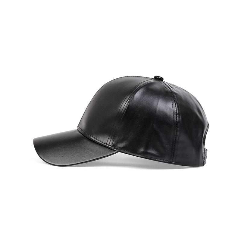 PU Leather Duckbill Cap: Spring & Autumn Style for Middle-Aged & Elderly Men