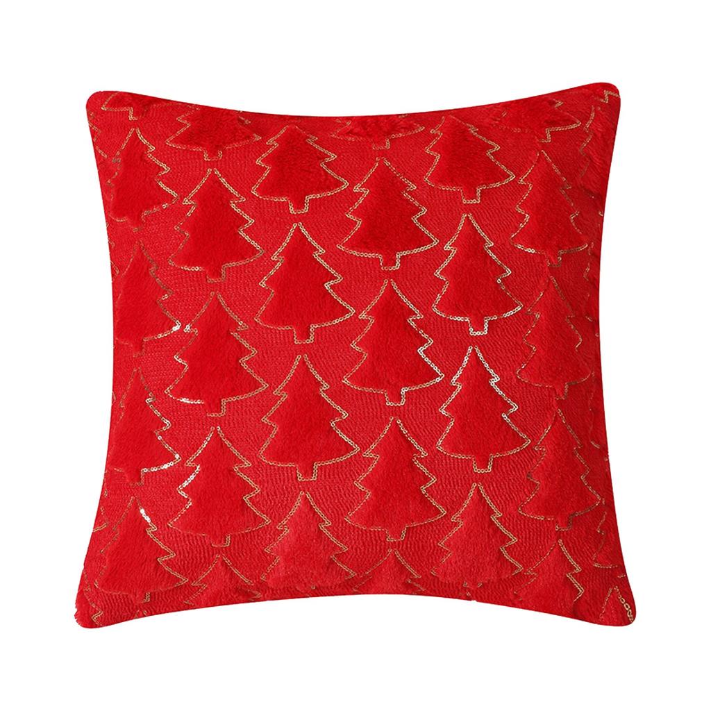 Christmas Pillow Cover Christmas Tree Plush Pillow Cover Pillow