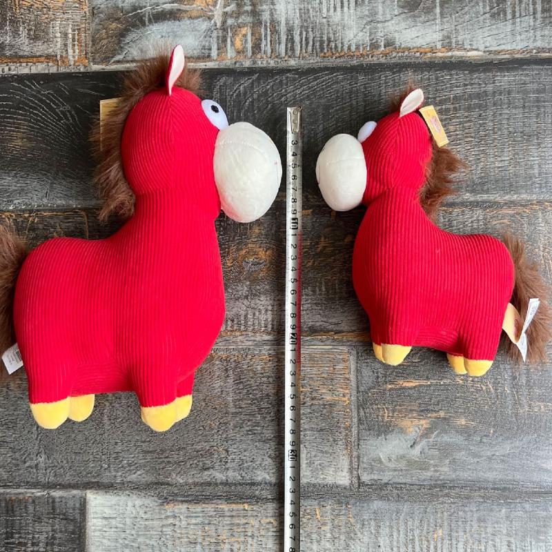 1Pcs Cartoon Anime Cute Pillow 22/28Cm Simulation Pony Doll Zodiac Horse Year Mascot Stuffed Plush Toy Children'S Birthday Gift