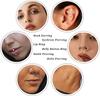Bobisty Eyebrow Tragus Studs Stainless Steel Curved Barbell Dangle CZ Belly Lip Cartilage Daith Surface Piercing Jewelry