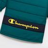 Champion Long Sleeve Warm Zip Hooded Coat with Embroidered Script School Kids' Windproof, Water-Repellent, Logo, Boys' Sportswear, CK-CS612-570-160