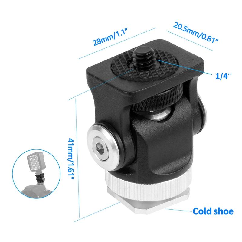 Utility Tripod for Head Suitable for DSLR Cameras Camcorder Monitor Bracket Heavy Duty Up to 5kg Durable Camera Ballhead