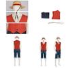 Hochwertige One Piece Luffy Cosplay Kleidung Realistisches Filmkostüm