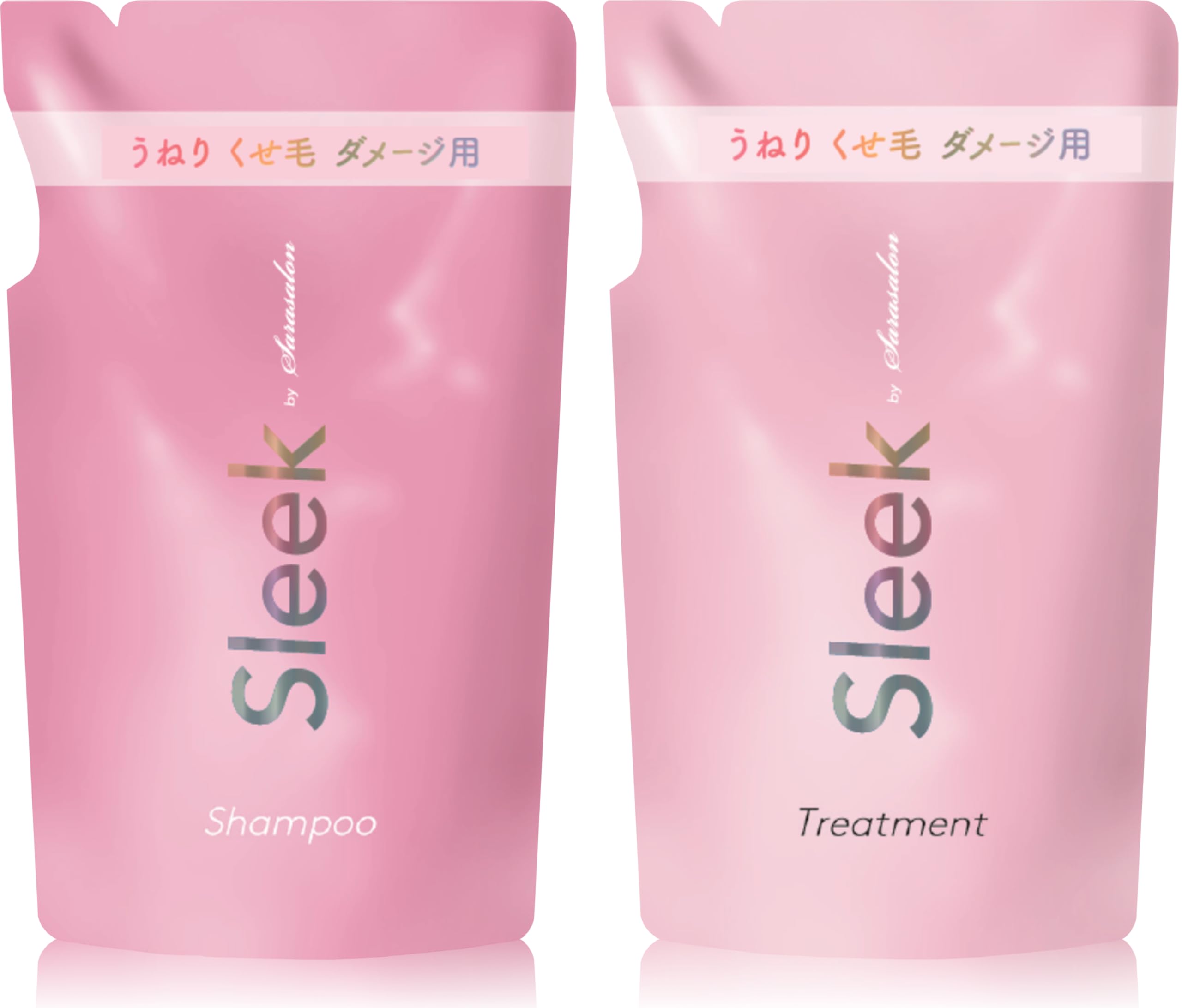 

Sleek by Sara Salon Shampoo Treatment Refill Set 340ml Repair Shampoo Treatment Refill & (Melty & Set)
