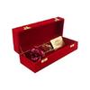 Artificial Golden Flower In Red Velvet Box - Elegant Decorative Piece for Home or Office - Ideal Gift for Special Occasions and Loved Ones