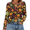Women's Halloween Print Fashionable Long-sleeved Top