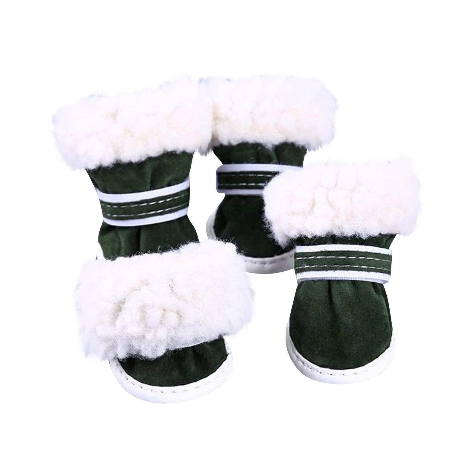 

Теплая обувь для домашних животных Зимние милые зимние сапоги Хлопковая обувь Товары для животных 1