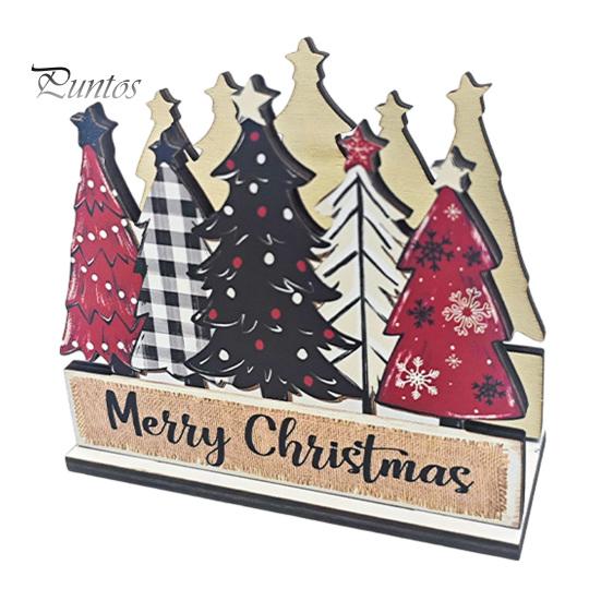 Makeup Brush And Lipstick Holder Christmas Theme Wooden Napkin Holder, Decorative Holiday Paper Towel Stand, Dried Flower Vase for Table HD
