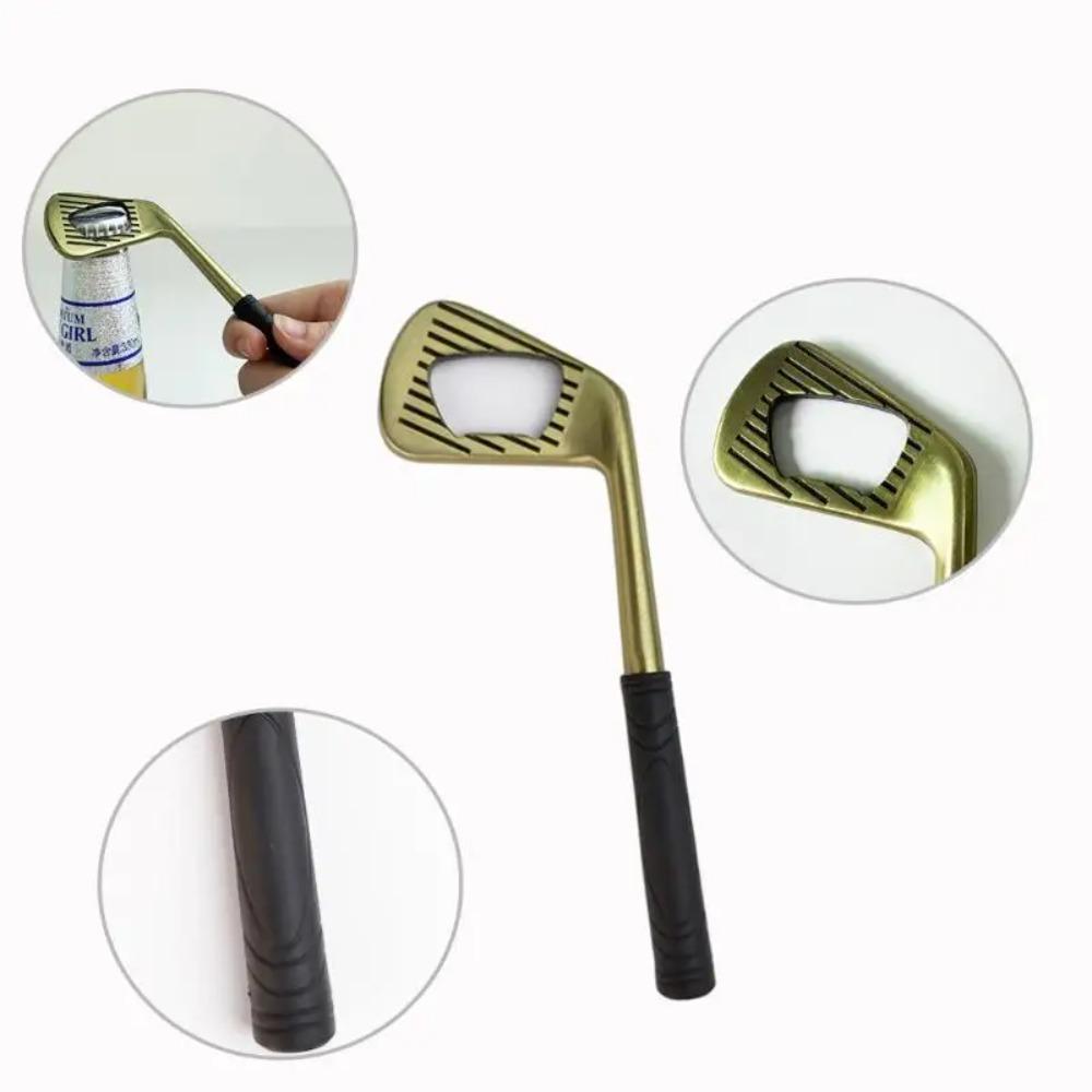 Simulate Golf Club Bottle Opener Zinc Zinc Zinc Alloy Drink Opener Durable Brassie Bottle Opener Gift