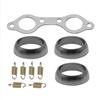Exhaust Pipe Donut Gasket Replacement For Polaris Ranger XP 800 4X4 EFI 2010-2012G, Manifold Gasket + Seal + Spring