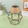 Mini Metal Cage Light Shades With Woven Hemp Rope - Vintage Farmhouse Pendant Lampshades For Home And Commercial Spaces