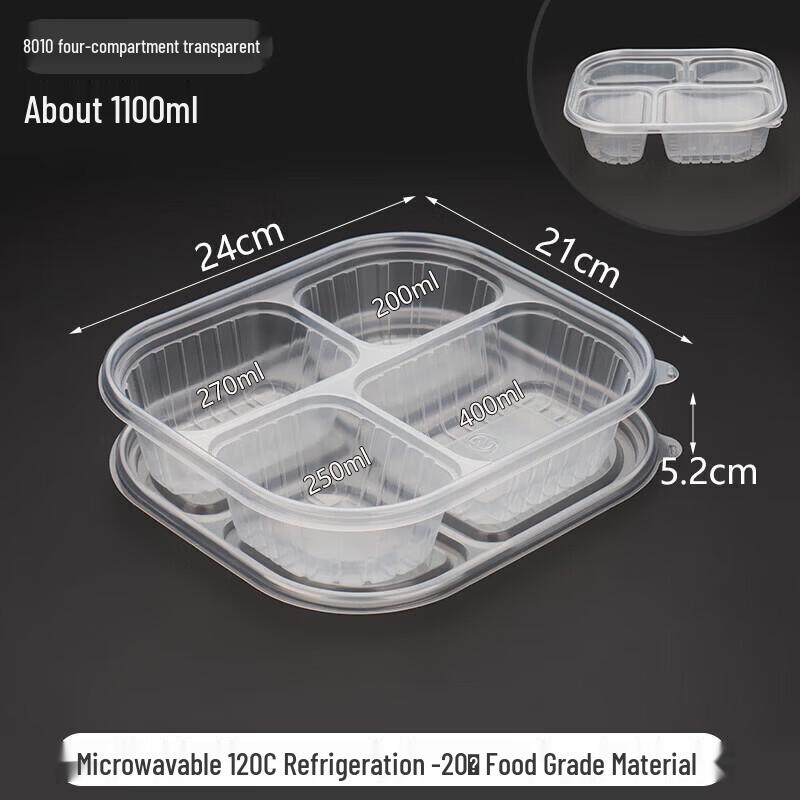 Disposable Divided Food Containers