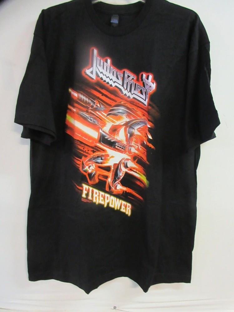 JUDAS PRIEST OFFICIAL MERCH FIREPOWER 18 TOUR BAND CONCERT MUSIC SHIRT 2XL / XXL Unisex T-Shirt L