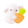 Cute Bunny Plush Toy Kawaii Fluffy Rabbit Hold Carrot Toy Children's Sleeping Doll Lovely Throw Pillow Gifts Home Decor