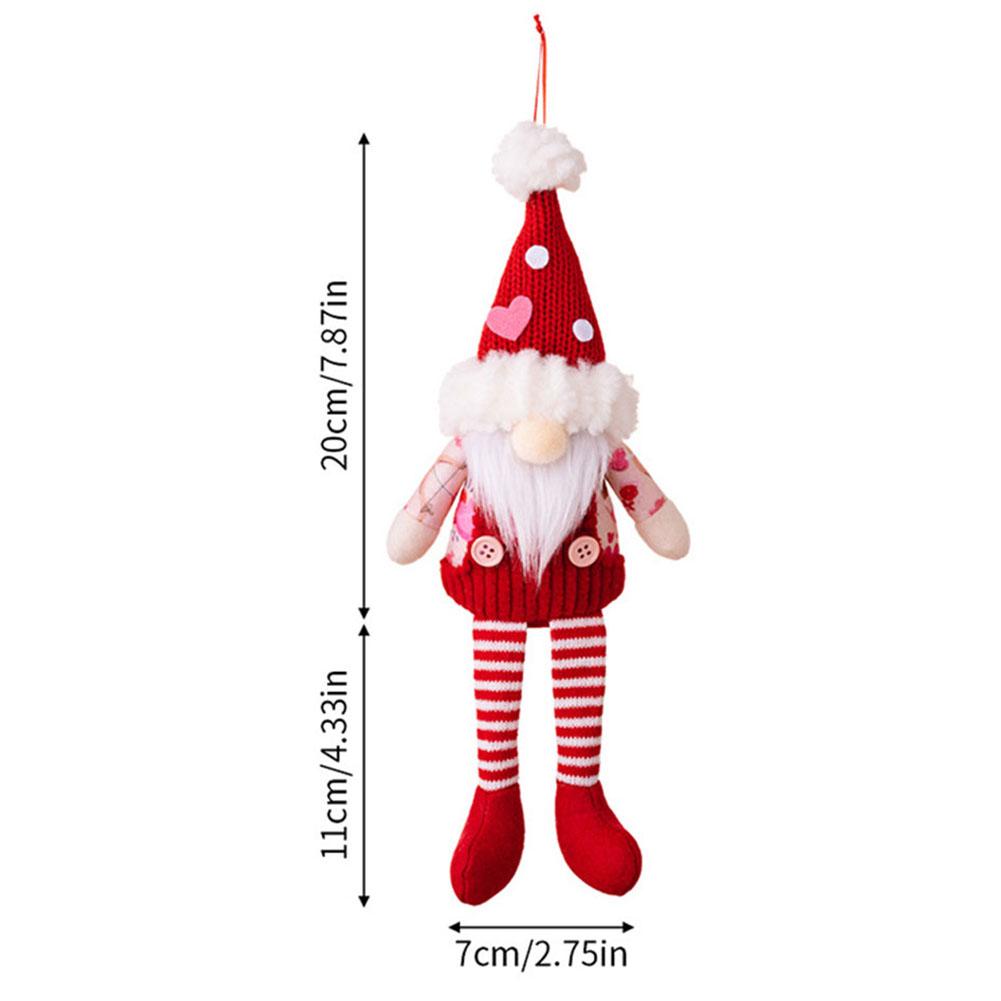 Charming Valentine Gnomes Valentine's Day 12.2x2.76 Inches Plush Dolls Comforting Companions Festive Home Decor