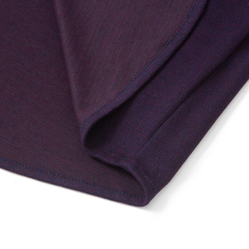 MONTAGUT Men's Tencel Silk Wool Blend Long-Sleeve Shirt
