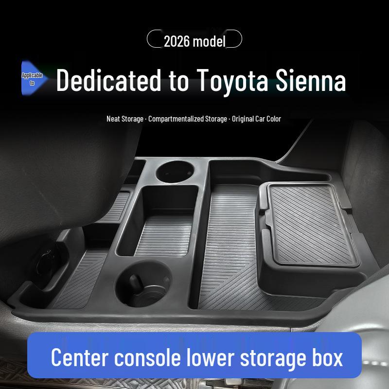 Toyota Sienna/Grand Highlander Silicone Center Console Storage Organizer for Interior Modification