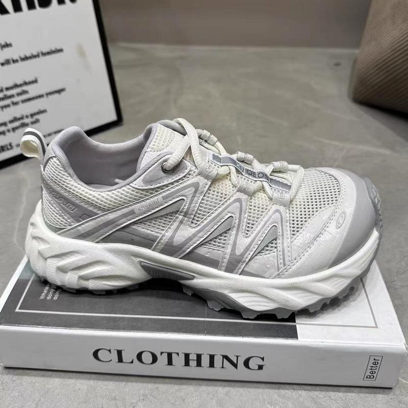 

Fashion Women Sneakers 2025 Summer Mesh Breathable Round Toe Non Slip Sports Shoes Comfortable Outdoor Fashion Lace-up Vulcanize Shoes 35
