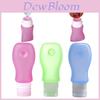 Silicone Travel Bottles Set With Flip Cap For Shampoo And Lotion Storage