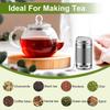 Tea Infuser,304 Stainless Steel Tea Strainers for Loose Tea,Loose Leaf Tea Steeper,Fine Mesh Tea Ball holder with Chain Hook and Lid,Reusable Tea