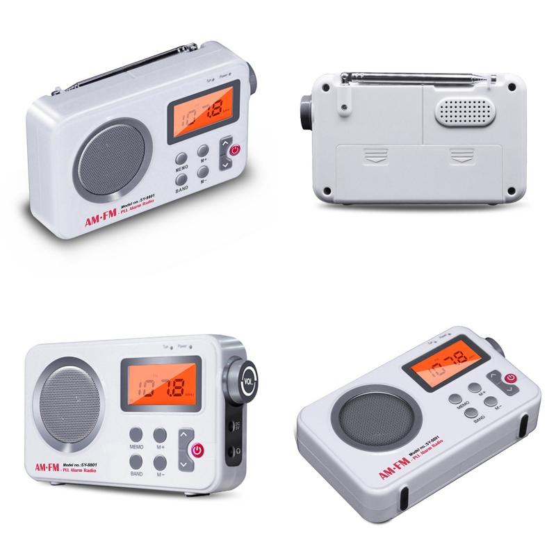 LCD Display Radio Receiver Speaker FM AM Digital Stereo Mini MP3 Music Player Portable Radio