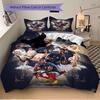 3Pcs Football Stars Celebration Bedding Sets For All Sizes New 3D Printed Bed Cover Comforter Duvet Cover Pillowcase Bedroom Decoration