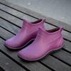 Ankle Boots for Women New Waterproof Low Top Rain Shoes Women Slip Resistant Fashion with Cotton Rain Boots Women Rubber Shoes
