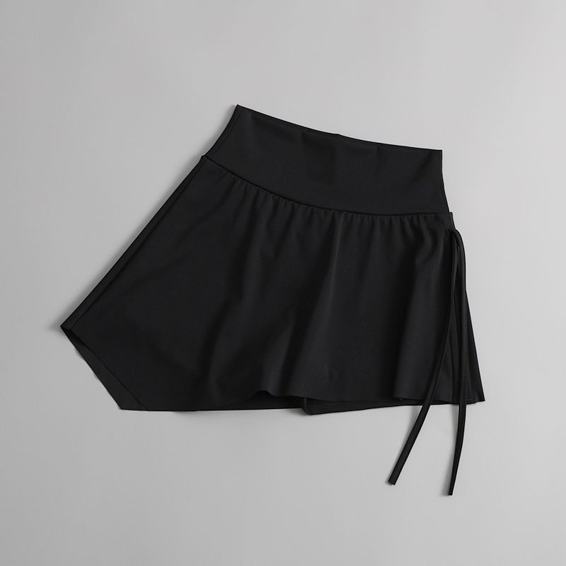 

Yoga Sports Skirt Women s Spring Summer Outerwear Slim Look Running Fitness Skirt Tennis Fashion Tape Yoga Clothes Culottes Black Culottes XL