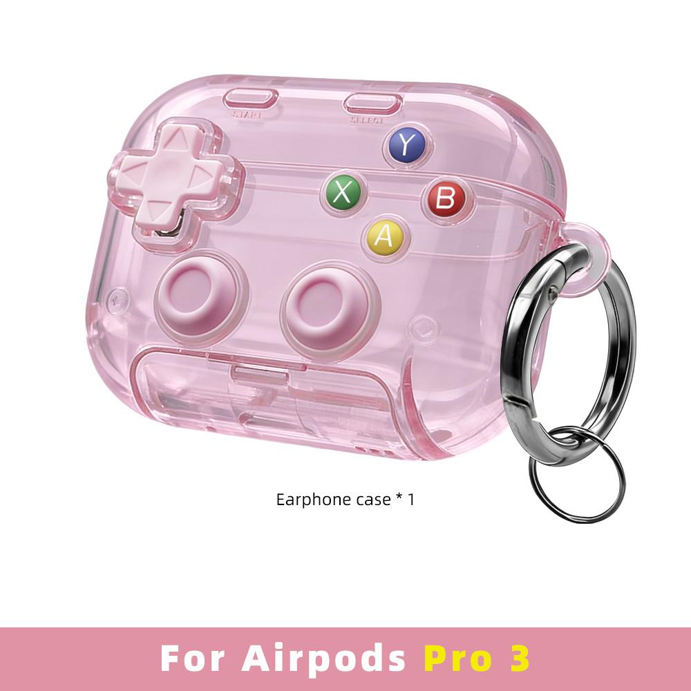

Transparent Headphones Protective Case for AirPods Pro 3/Pro 2/4 with Phone Holder Anti-drop Earphone Case with Keychain