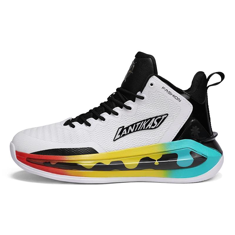 Men Breathable Basketball Shoes Women Lightweight Athletic Sports Sneaker Non-slip Original Wearable Training Basketball Boots