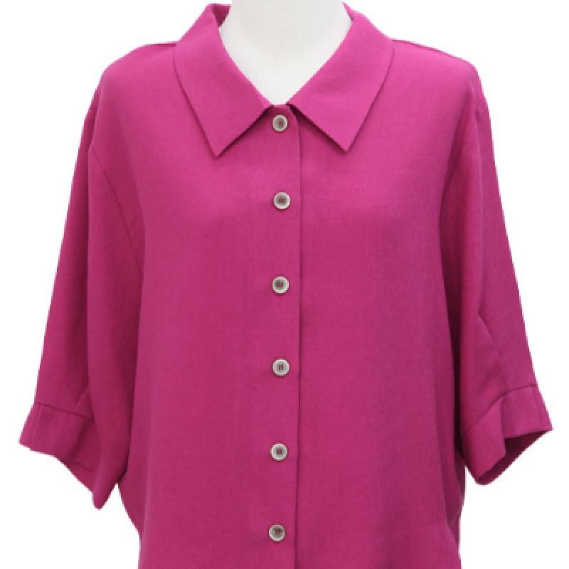 Shiz Madam Vivid 5 8 Sleeve Shirring Blouse T57549