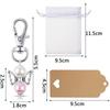 24Set Angel Pendants, Keychain with Organza Pouch and Kraft Paper Pendant for Wedding,Party,Christmas,Thank You Gift,Christening