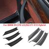 3PcsCar Interior Door Side Handle Armrest Pull Cover Trim Stickers Accessories LHD/RHD  For BMW X5 E70 LCI/X6 E71 E72 Hybrid