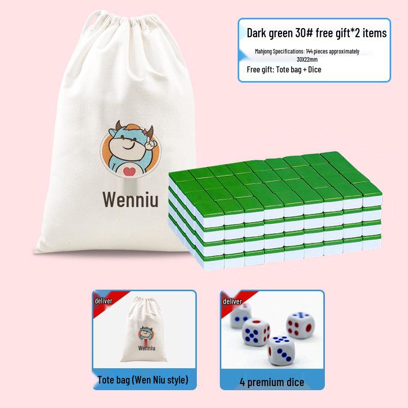 Portable Mini Mahjong Set - Compact Travel and Dorm Use