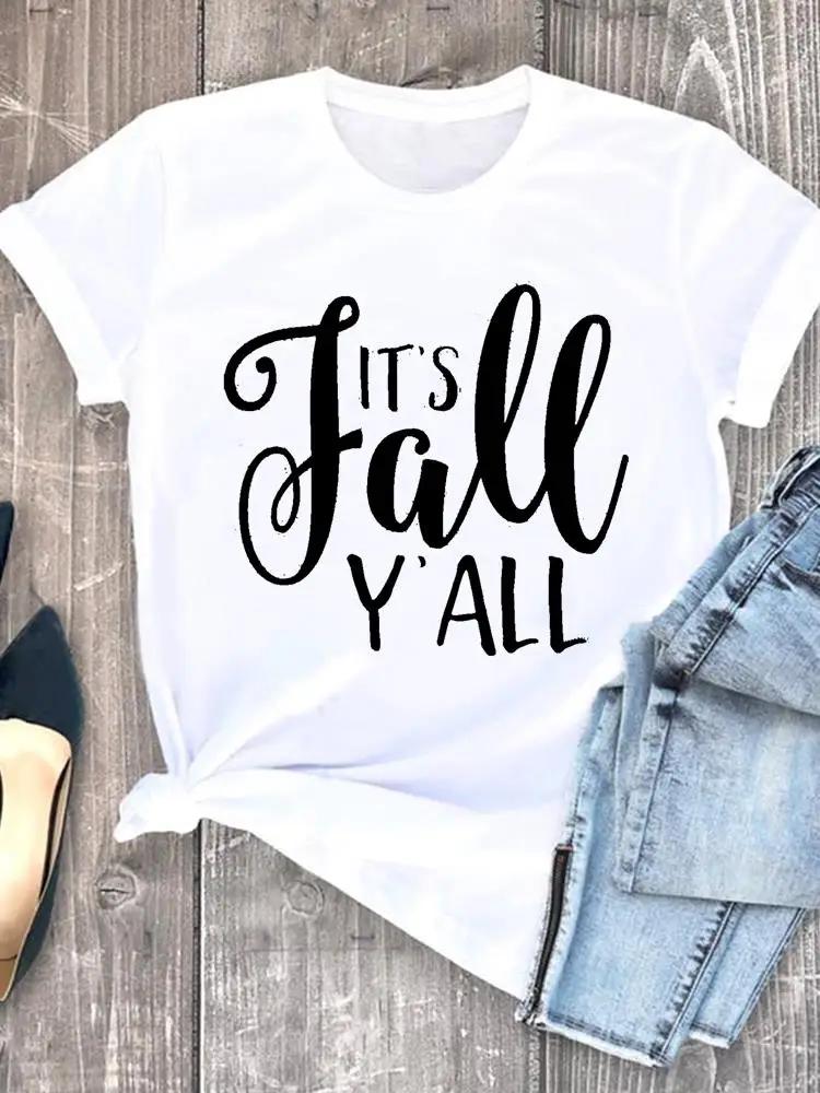 Witch Style Cute 90s Fall Autumn Style Halloween Thanksgiving Tees Ladies Clothing Clothes T Women Graphic Print Tshirts