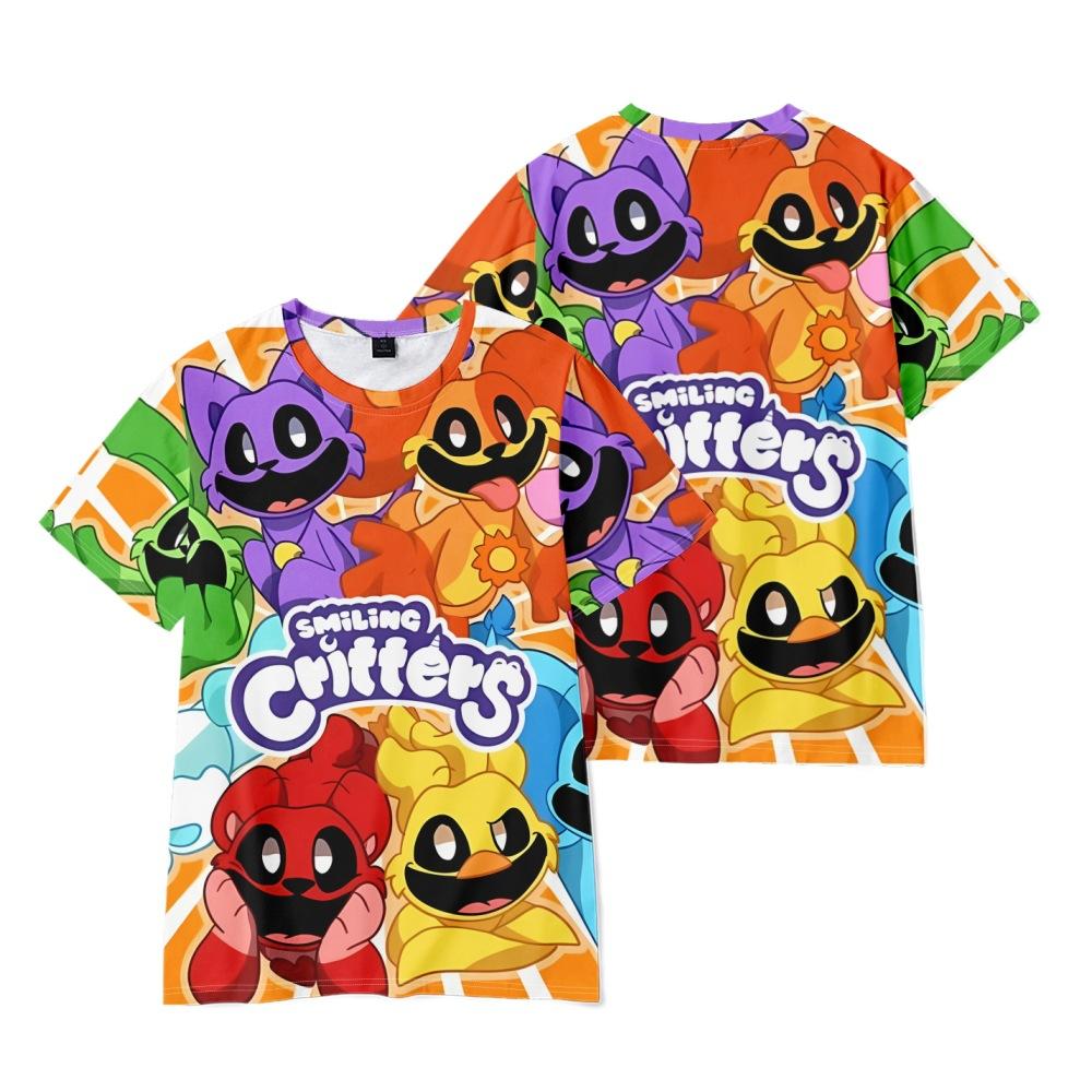 

NEW Smiling Critters T-shirt for Men Women Summer Tops Tees Tshirts Clothes Streetwear XS