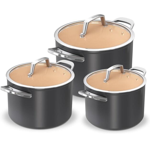 

Набор керамических суповых кастрюль Ninja CW93000EN Extended Life, 5 предметов