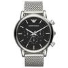 AR1808 46mm Classic Chronograph Black Dial Men's Watch