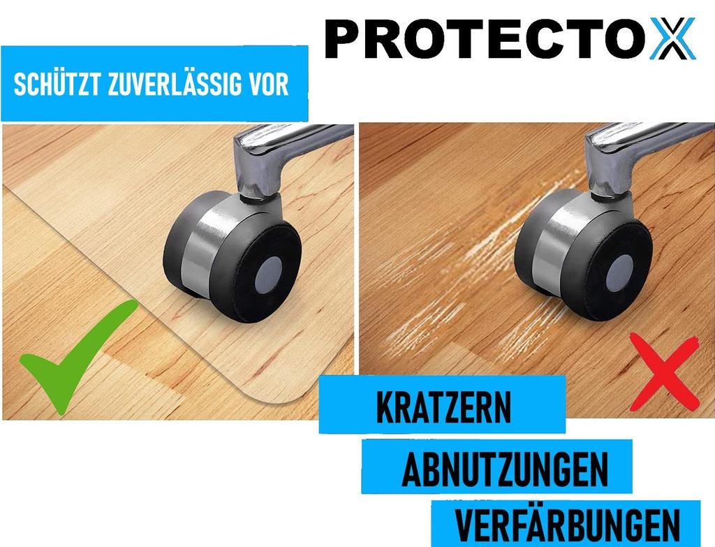 PROTECTOX Floor Protection Mat Office Chair Mat Floor Mat Protective Mat Transparent