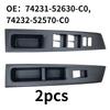 74231-52630-C0, 74232-52570-C0 Door Window Switch Panel Bezel for Toyota Vitz 2010 2011 2012 2013 2014